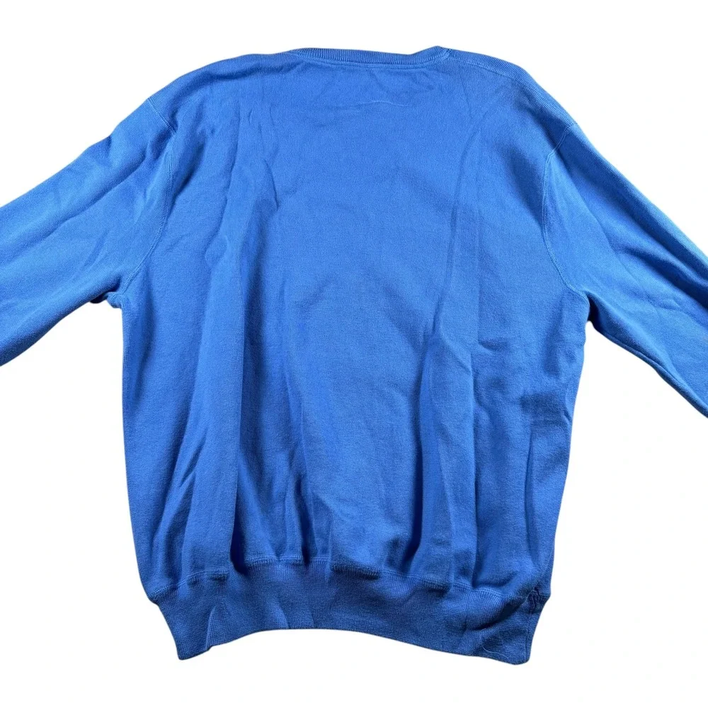 VTG Polo Ralph‎ Lauren Mens XXL Blue Crewneck preppy Sweater old money Logo